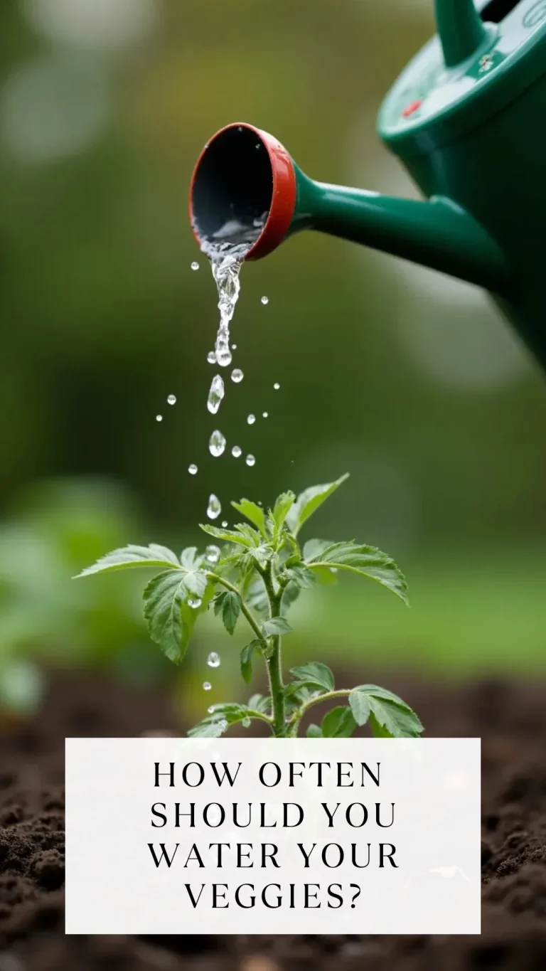 Wondering how often to water your veggie plants? This simple guide breaks it down by plant stage, soil type, and weather—so you can grow strong, healthy crops without overdoing it. #VegetableGarden #WateringTips #GardeningForBeginners #CanningGarden #GrowYourOwnFood