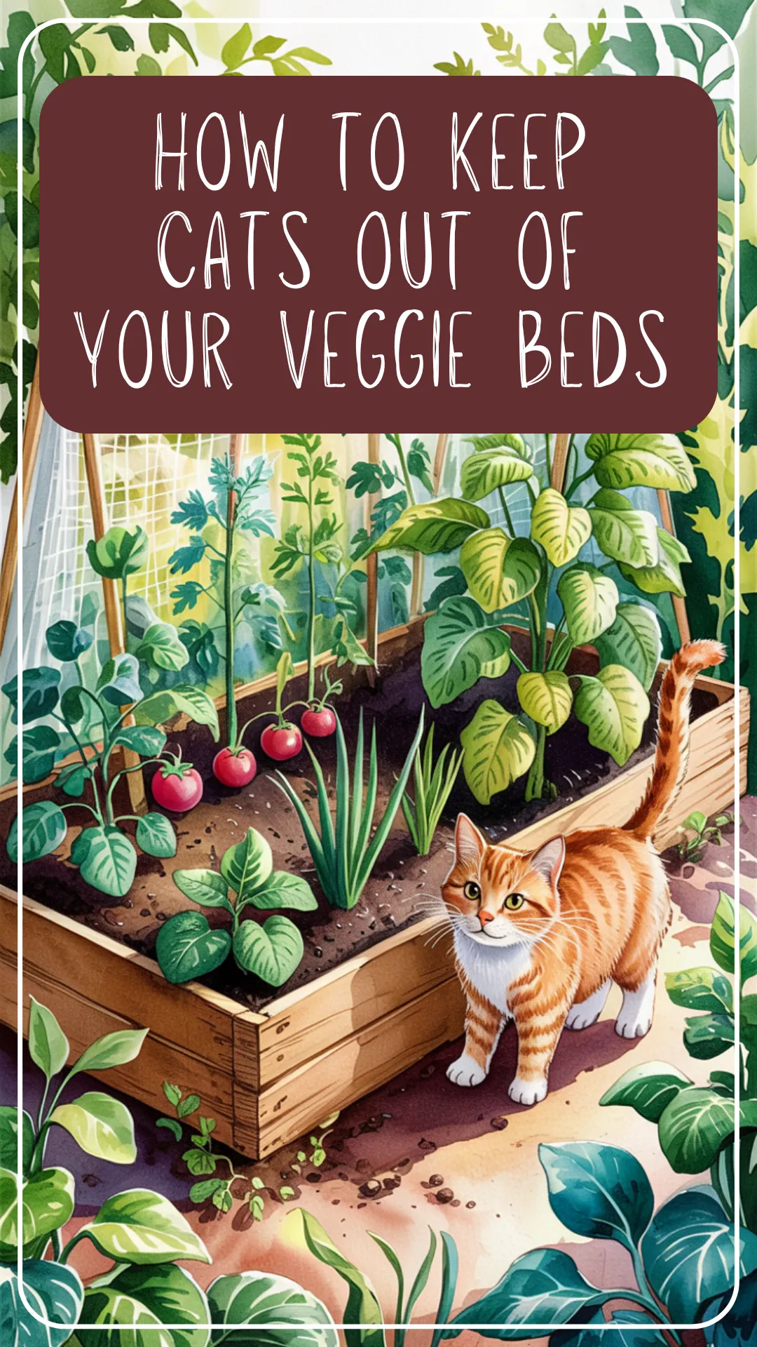Tired of finding cat paw prints (or worse) in your vegetable beds? Learn simple, natural ways to keep cats out of your garden—no harsh chemicals or drama needed. #VegetableGarden #OrganicGardening #GardenTips #NaturalPestControl #GrowYourOwnFood