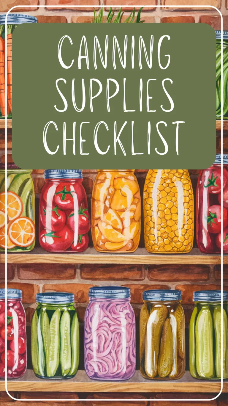 Wondering what you actually need to start canning at home? This beginner-friendly checklist breaks down the must-have tools, helpful extras, and what to skip—perfect for new canners! 🫙 #CanningForBeginners #CanningSupplies #HomeCanning #PreserveTheSeason #CanningTips