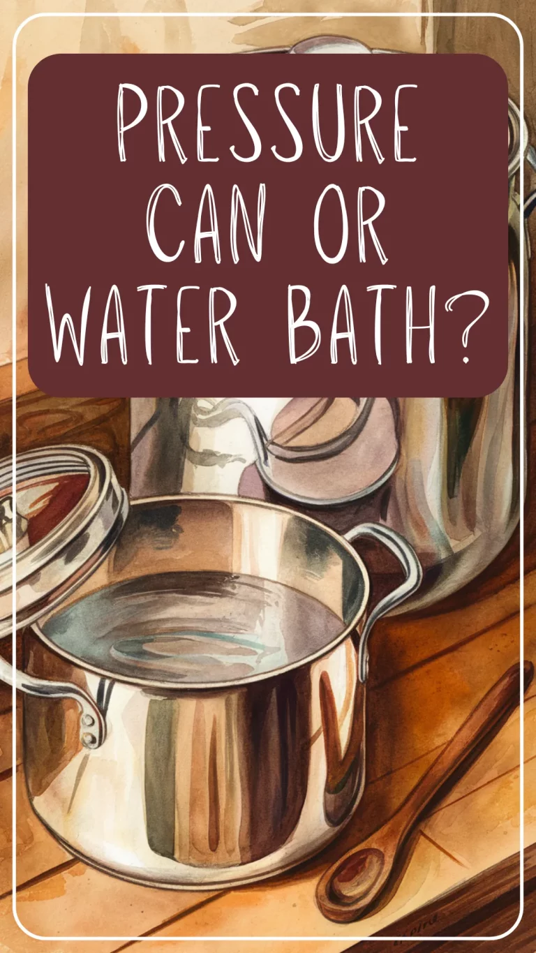 Wondering if you need a pressure canner or a water bath canner? This beginner-friendly guide breaks down the difference, which foods go with each method, and how to choose the right one for your pantry goals! 🫙 #CanningForBeginners #PressureCanning #WaterBathCanning #HomeCanning #FoodPreservation